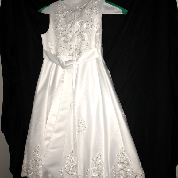 White Flower Girl Dress - Picture 3 of 3